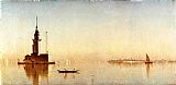 Sanford Robinson Gifford Canvas Paintings - Leander's Tower on the Bosphorus
